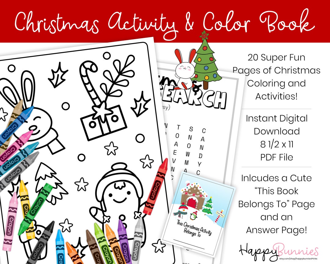 20 Printable Christmas Activities Christmas Activity Bundle - Etsy