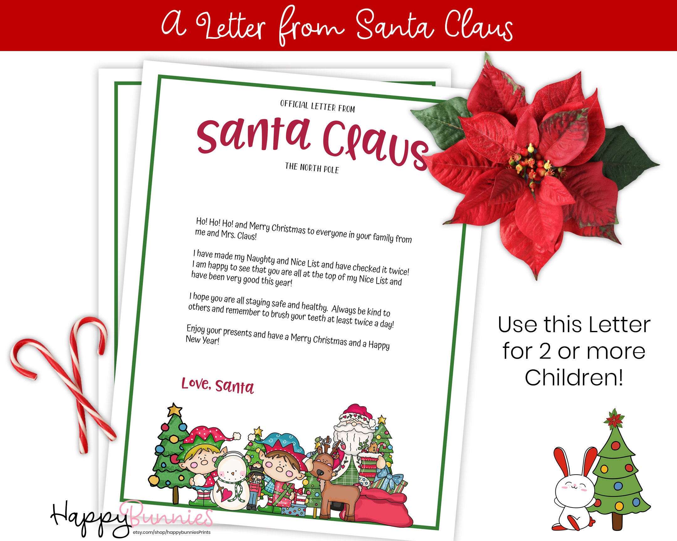 Printable Letter From Santa Claus, Santa Claus Letter, Santa Letter ...