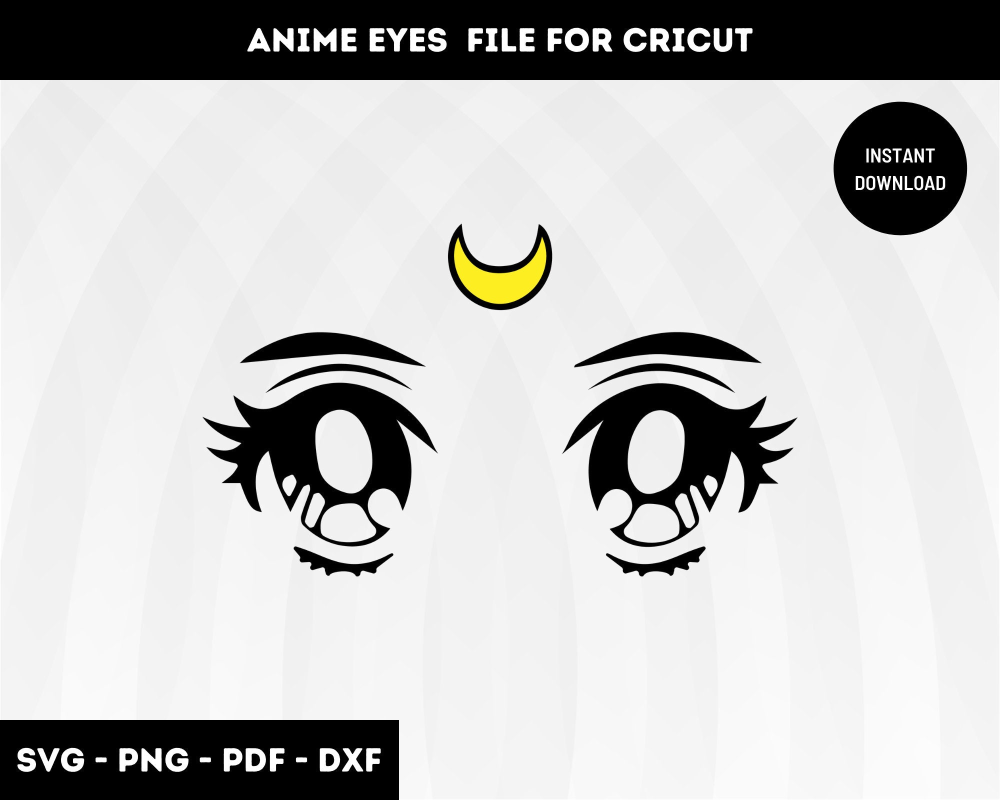 Anime Eyes SVG Anime Eyes Clipart Anime Eyes Cut File Anime Etsy