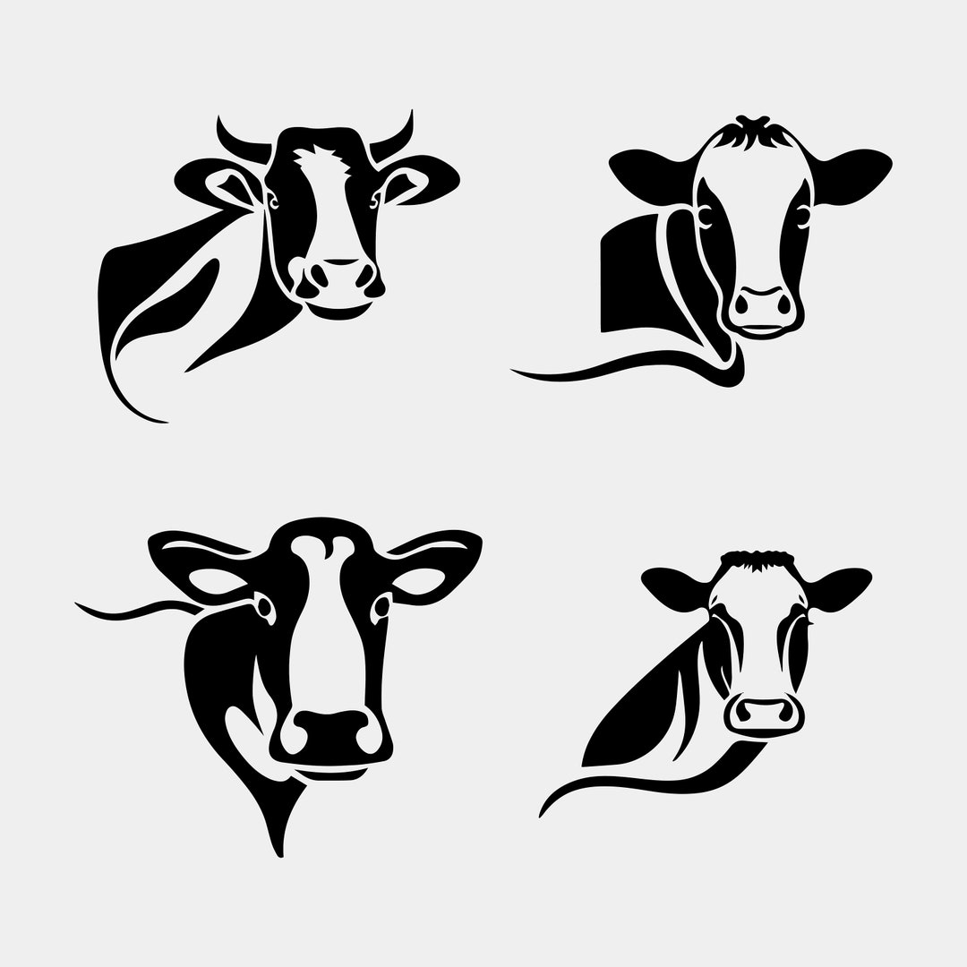 Cow File Set Cow SVG, COW Clipart, Cow Set Svg Cut Files for Cricut, Camping Svg Cut ...