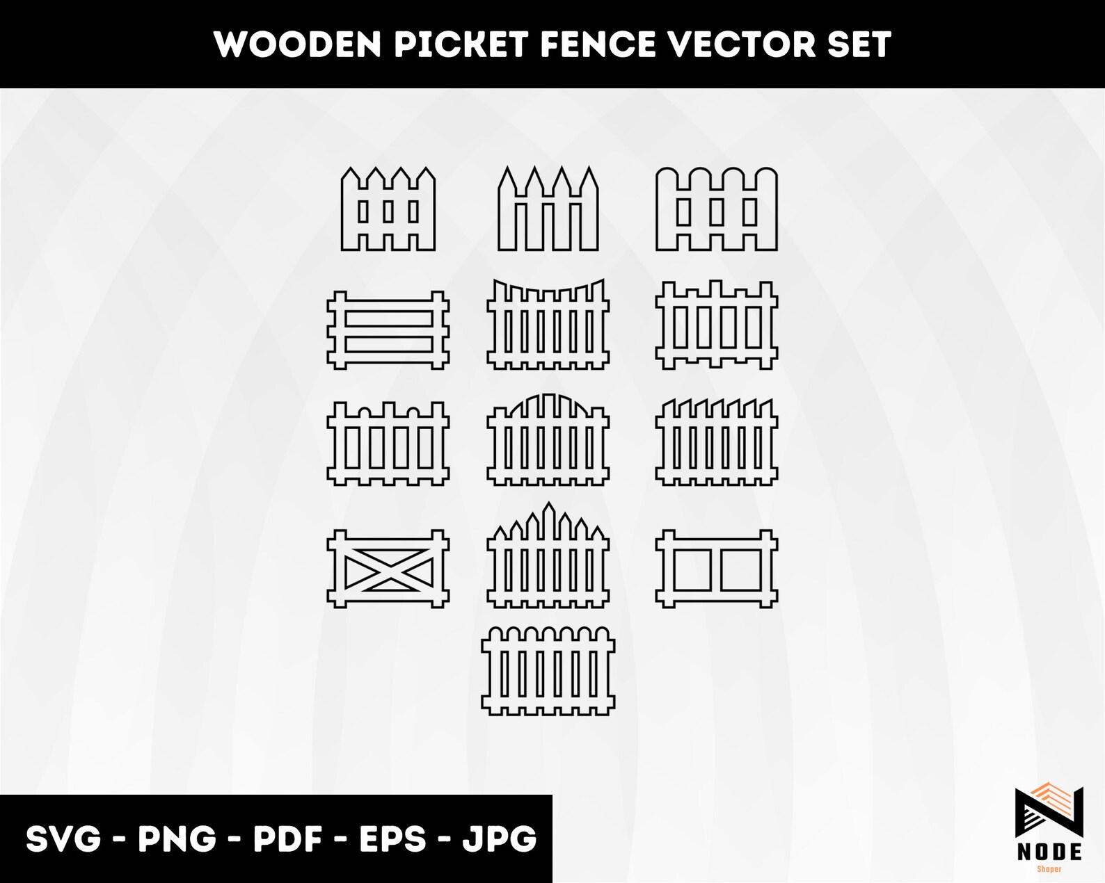 Wooden Picket Fence SVG Files Picket Fence 2022 Cut Files Etsy Canada