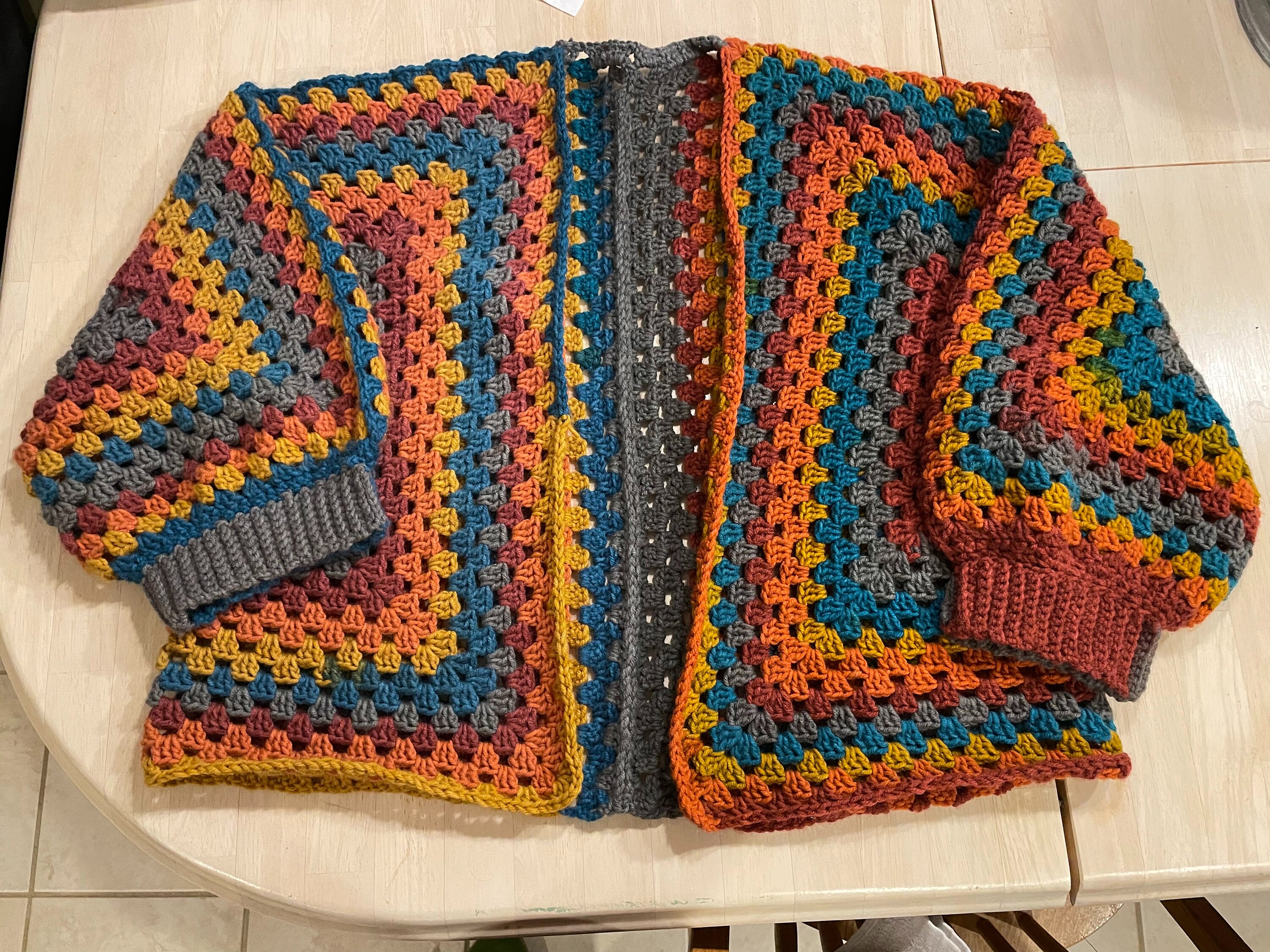 Hexagon Cardigan - Etsy