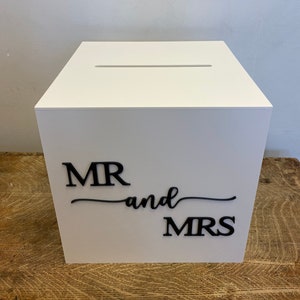 Acrylic Wedding /Event Envelope/Money/Card box image 1