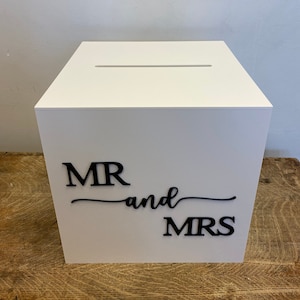 Acrylic Wedding /Event Envelope/Money/Card box image 1