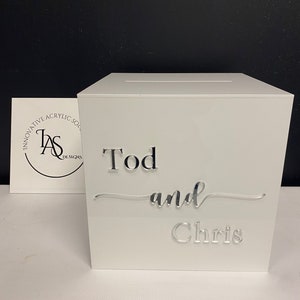 Acrylic Wedding /Event Envelope/Money/Card box image 9