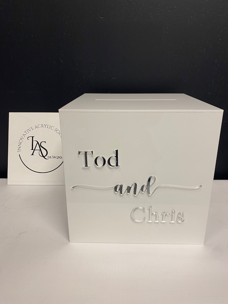 Acrylic Wedding /Event Envelope/Money/Card box image 9