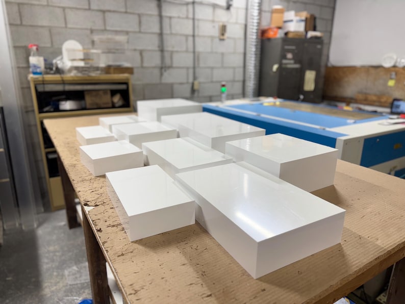 White Acrylic Risers Set (made in Canada) - Etsy