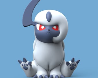 Gen 3: Absol (3D printed - Ready to Paint, Multi-Colors, & Custom options available)