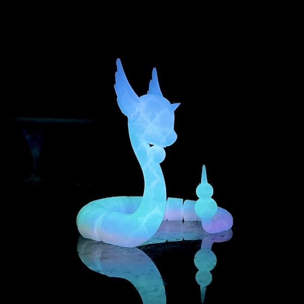 Articulated DragonAir -  3D printed, Glow in the Dark options, and other colors!