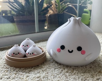 Schattige Dim Sum Bao-familie (3D-geprint)