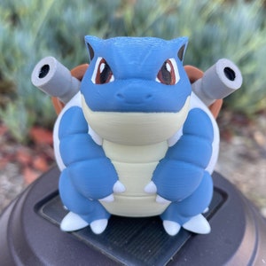 Gen 1: Chibi Blastoise (3D printed - Ready to Paint, Full Color, & Custom options available)