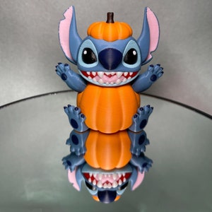 Halloween: Stitch Pumpkin (3D printed - Full Color)