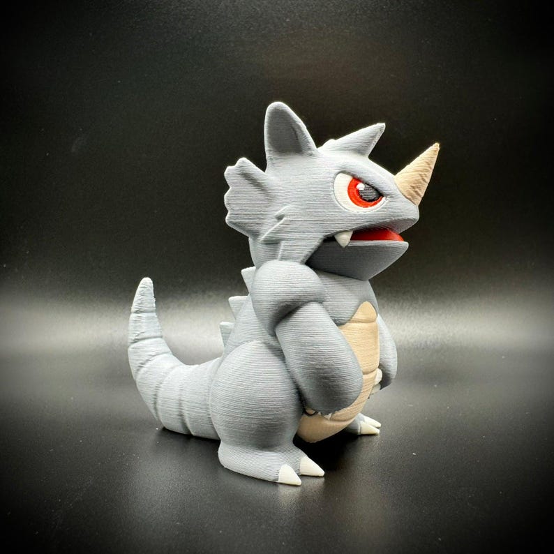 Rhydon 3D Printed Pokemon Figure, Chibi Gen 1 Collectible Desk Decor - Etsy