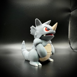 Gen 1: Chibi Rhydon (3D printed - Ready to Paint, Multi-Colors, & Custom options available)