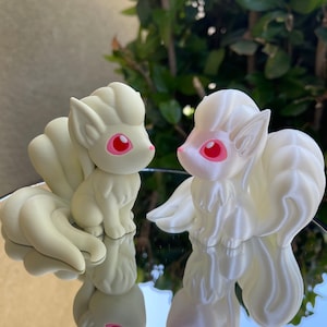 Gen 1: Ninetales / Shiny Ninetales (3D printed - Ready to Ship Full Color and Ready to Paint options)