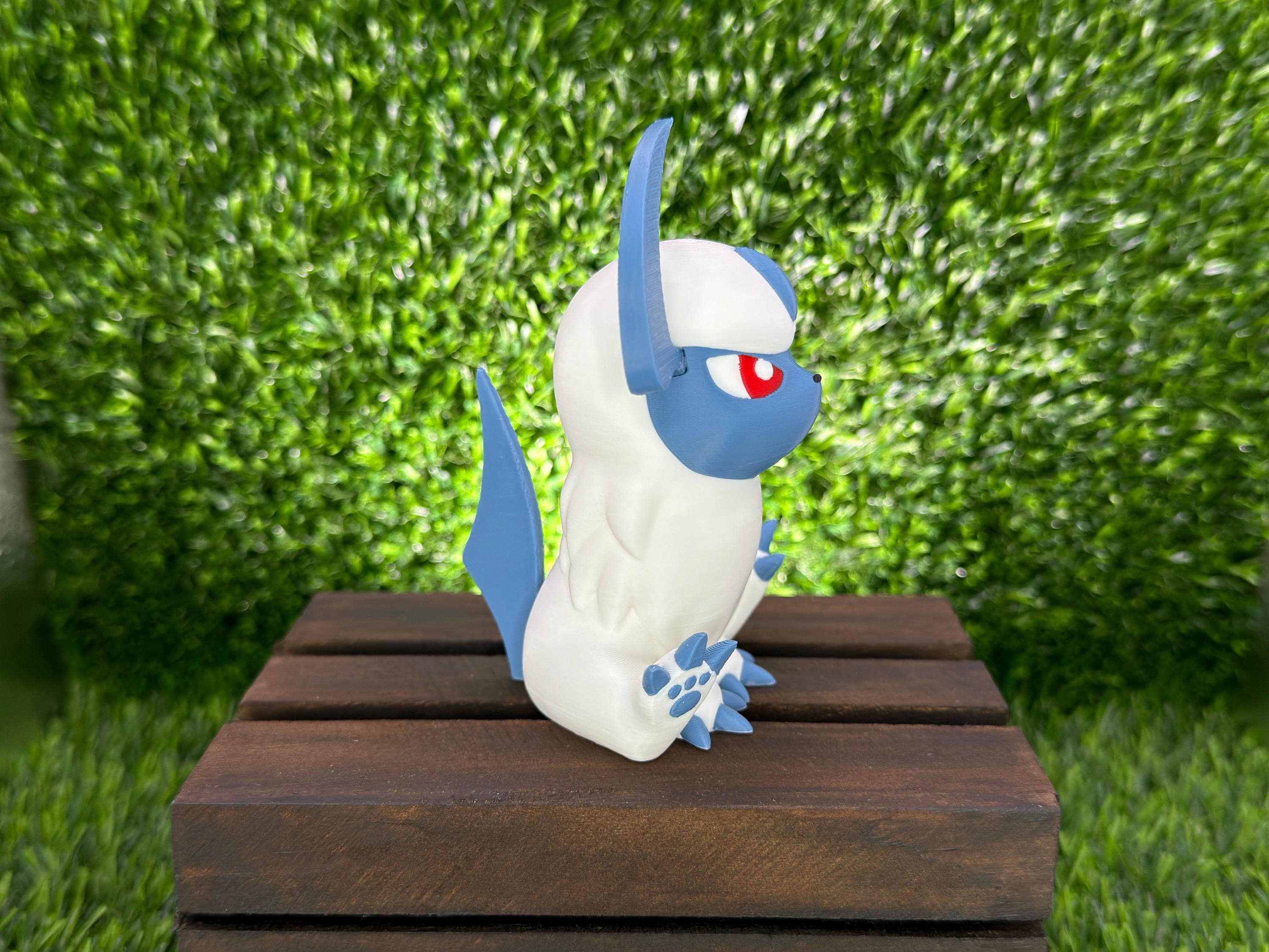 Absol 3D Printed Pokemon Figure, Chibi Gen 3 Dark Type Collectible - Etsy