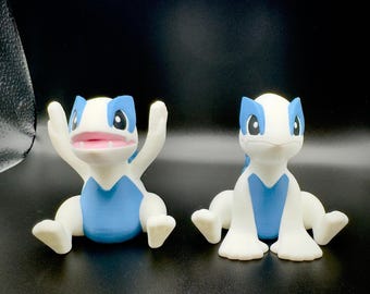 Lugia 3D Printed Pokemon Figure, Chibi Legendary Silver Wing Collectible