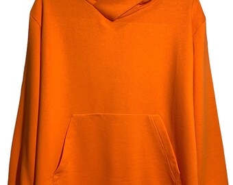 Sudadera unisex hecha a mano con estampado - Naranja y verde