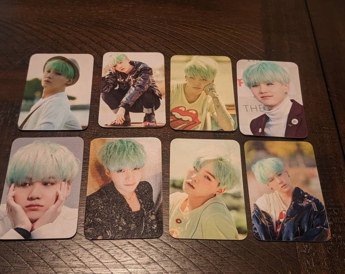 Mint Yoongi Photocard Set Etsy