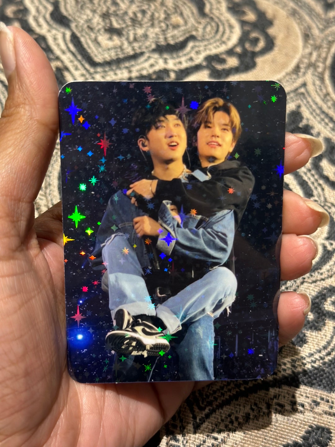 SKZ Seungmin Binnie Holographic Card - Etsy