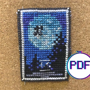 E.T. Mini Movie Poster Cross Stitch Pattern (PDF)