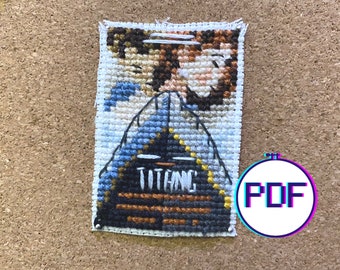 TITANIC Mini Movie Poster Cross Stitch Pattern (PDF)