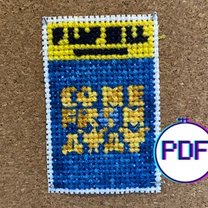 COME from AWAY Mini Broadway Playbill Cross Stitch Pattern (PDF)