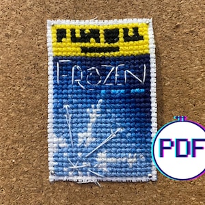 FROZEN Mini Broadway Playbill Cross Stitch Pattern (PDF)