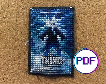 LA COSA (1982) Patrón de punto de cruz del mini póster de la película (PDF)