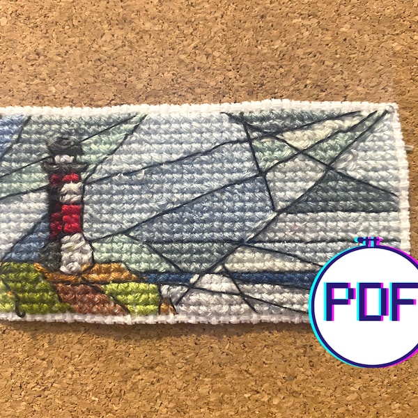 Nuestra bandera significa muerte Pintura del faro Mini patrón de punto de cruz Descargar PDF
