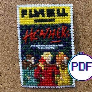 HEATHERS Mini Broadway Playbill Cross Stitch Pattern (PDF)