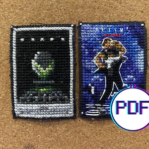ALIEN Franchise Mini Cross Stitch Movie Poster Patterns