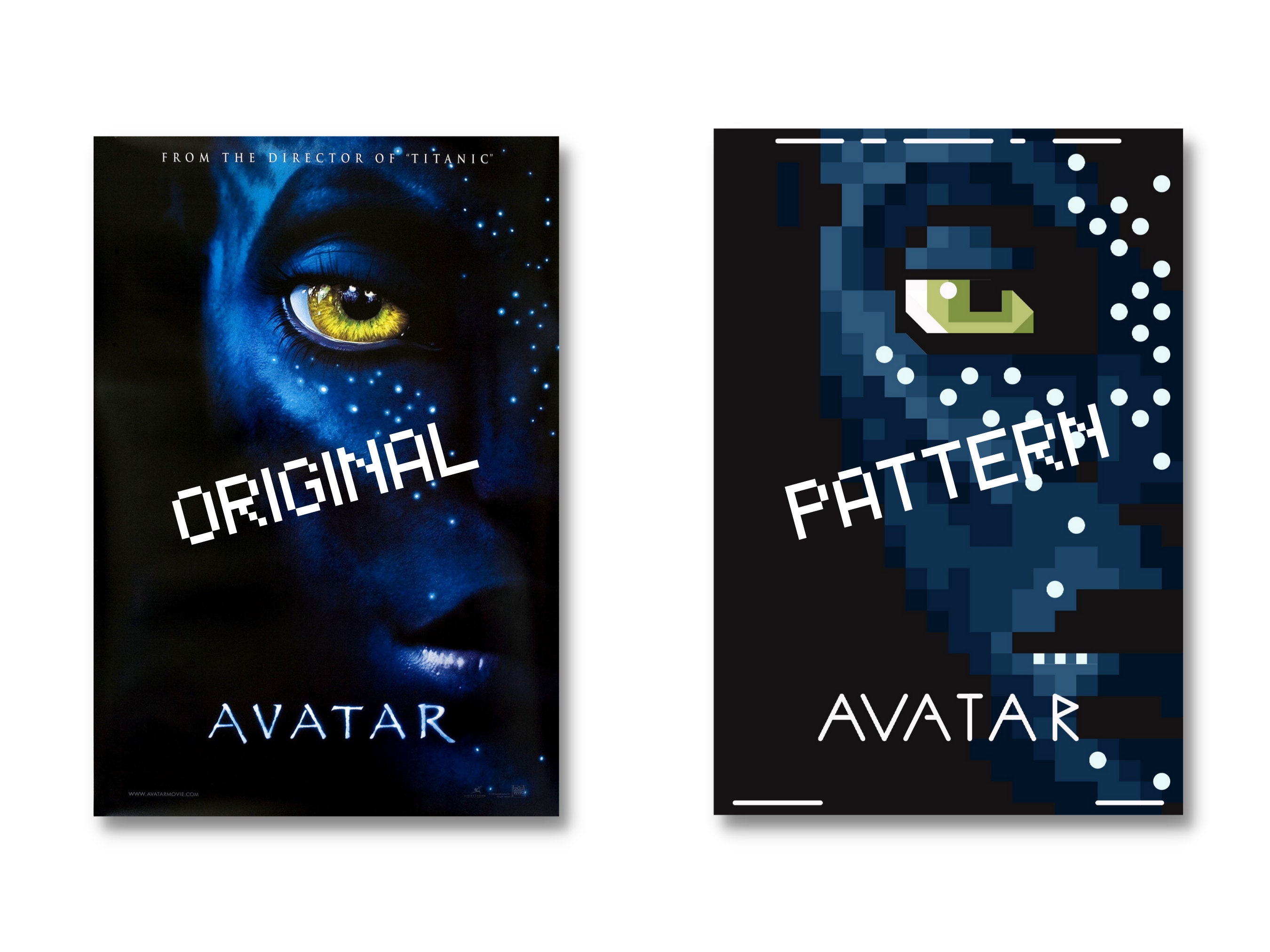 AVATAR Mini Movie Poster Cross Stitch Pattern (PDF) - Etsy