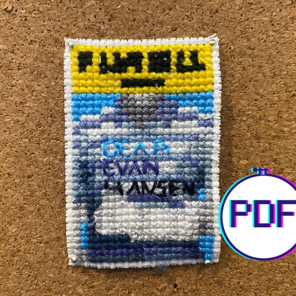 Dear Evan Hansen Mini Broadway Playbill Cross Stitch Pattern (PDF)