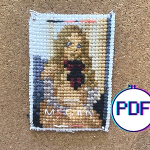 M3GAN Mini Movie Poster Cross Stitch Pattern PDF Download