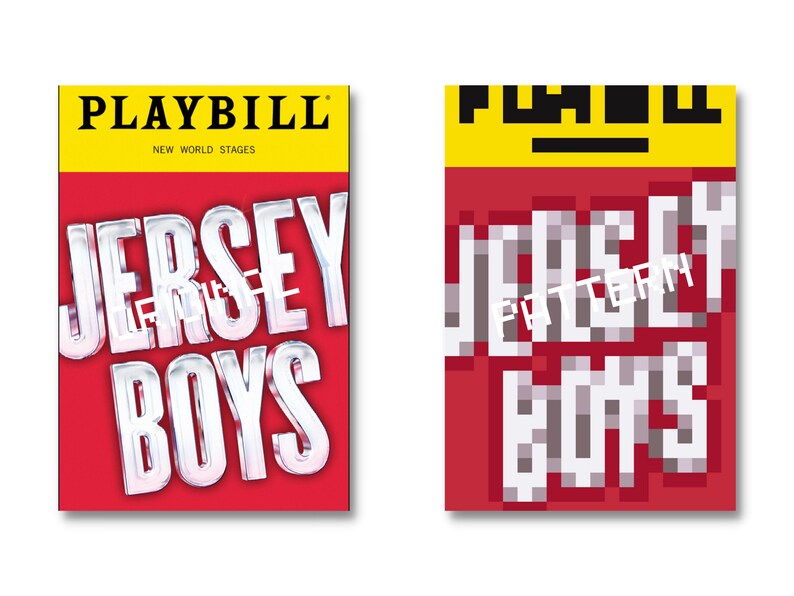 JERSEY BOYS Mini Broadway Playbill Cross Stitch Pattern (PDF) - Etsy