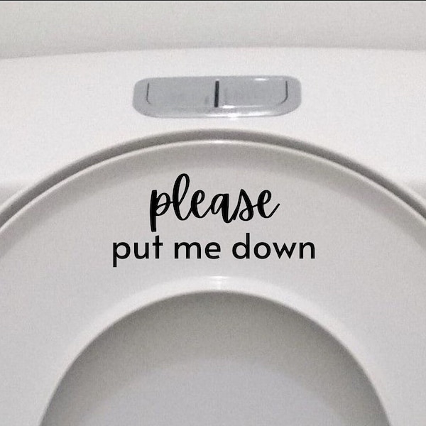 Toilet Seat Sticker Etsy
