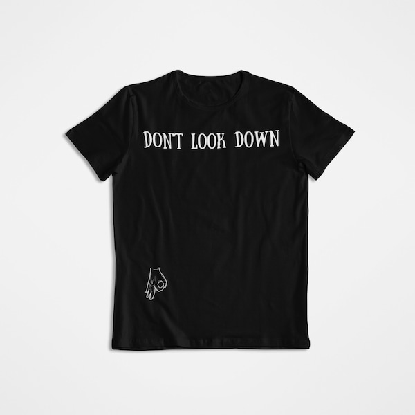 Don't Look Down Shirt, Nerdy Shirts, Circle Game, Funny Shirt, Teenager Gift Ideas, Be Awesome, Hilarious Prank Shirt, Super Soft Unisex Tee