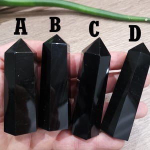 Black Obsidian / Natural Stone, Tower OF YOUR CHOICE -> Collectible Obelisk / Healing Point