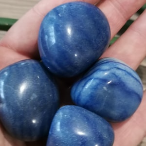 Blue Aventurine from Brazil, beautiful tumbled stone