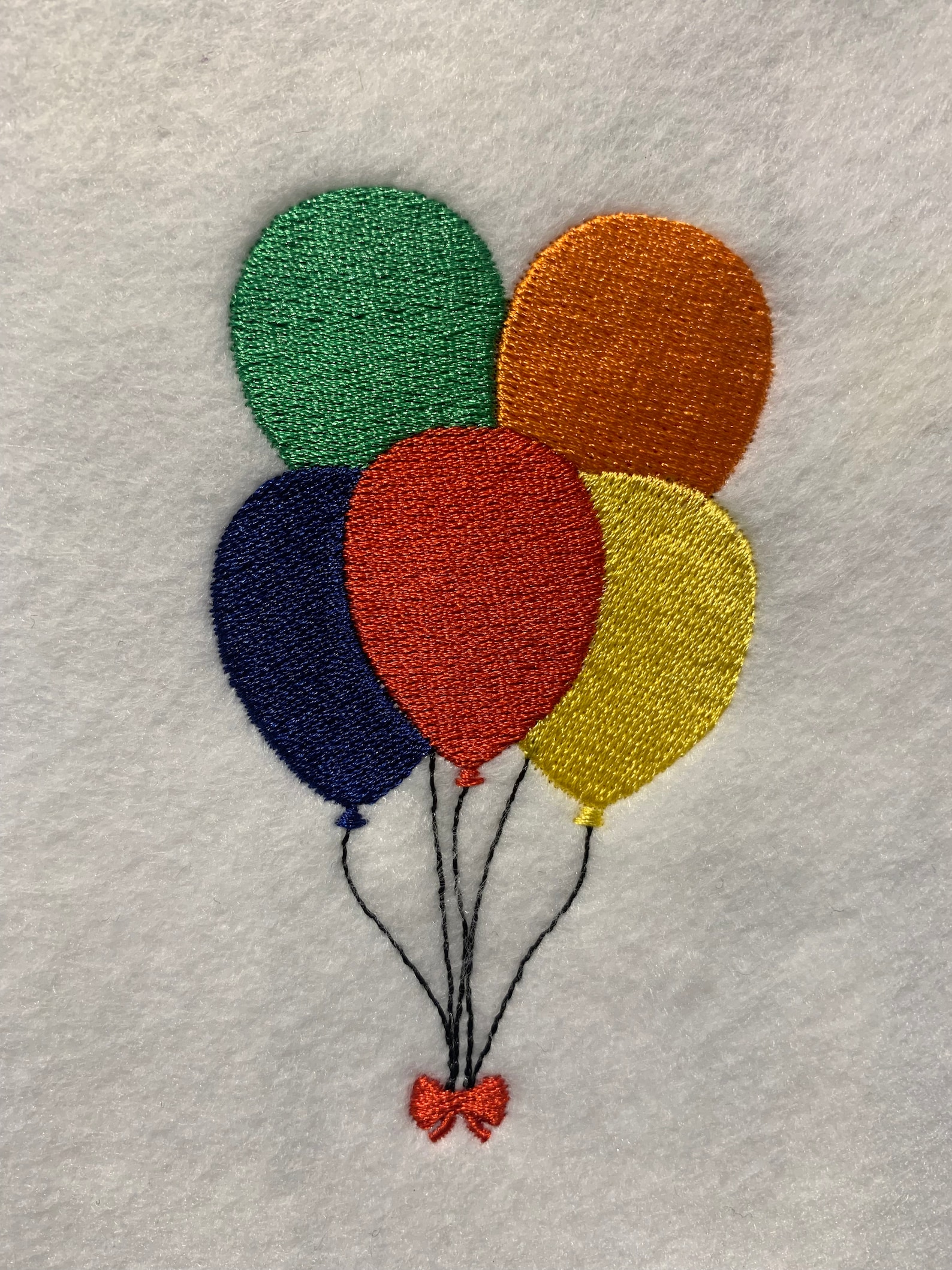 Birthday Party Balloon Embroidery Design - Etsy