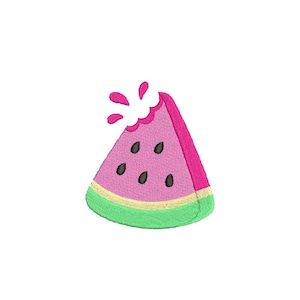 Watermelon Slice Summer Embroidery Design