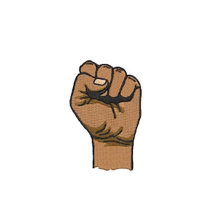 Black Power Raised Fist Embroidery Design 4 sizes