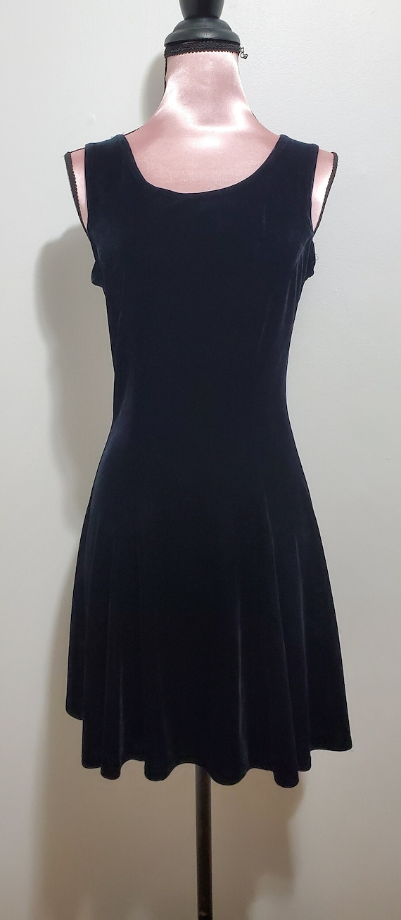 1980s Velvet Cocktail Dress by Benson and Smith