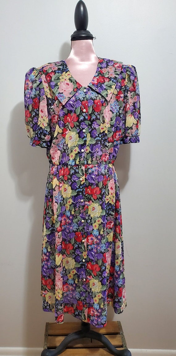 Vintage Floral Sunshine Starshine Dress