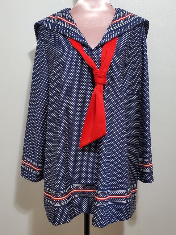 70s does 20s "Sailor" Blouse by Uptown n Downtown