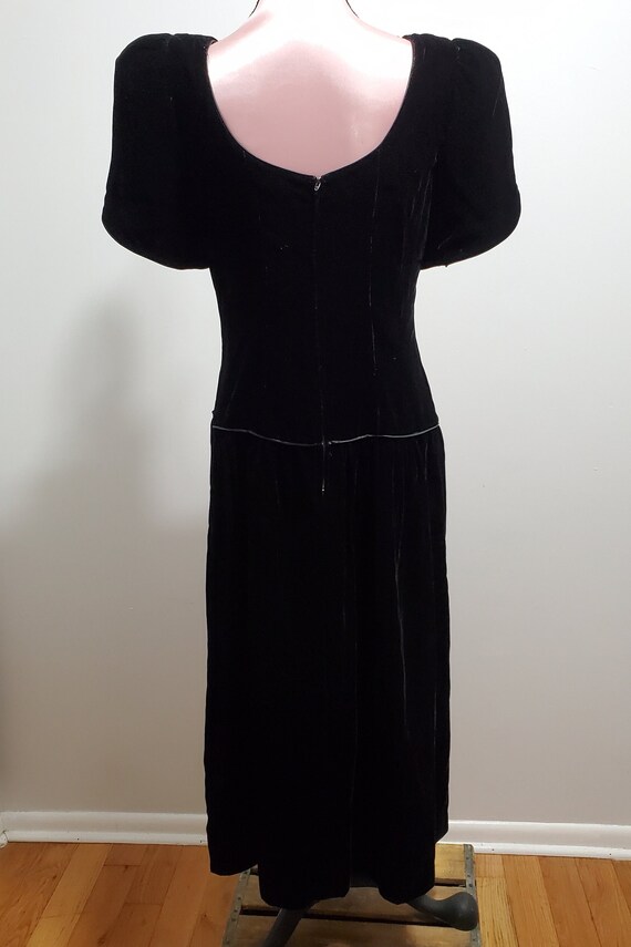 Black Velvet Evening Dress by Opening Night - image 3