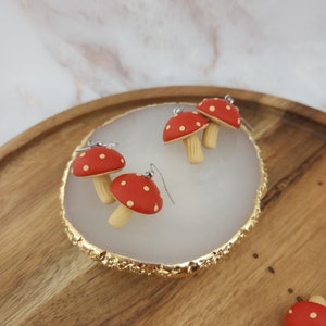 Mushroom Polymer Clay Earrings