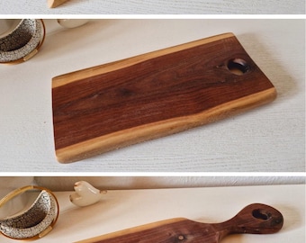Thick walnut cutting board, serving board | Handmade | Wooden board, cheese board, rustic, solid wood