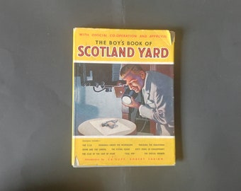The Boys Book of Scotland Yard Vintage britische Polizei und Krimi-Buch